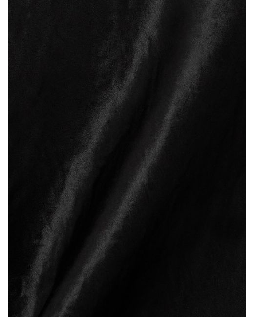 Balenciaga Black Midikleid Aus Satin