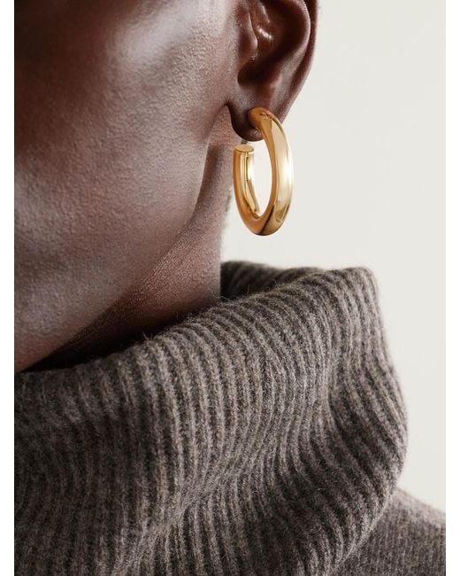 Jennifer Fisher White Samira Mini-Tone Hoop Earrings
