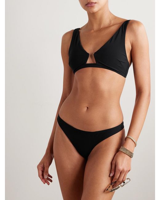 Zimmermann Black Rhiannon Cutout Bikini