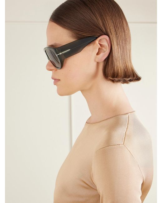 Tom Ford Green Bronson D-Frame Tortoiseshell Acetate Sunglasses