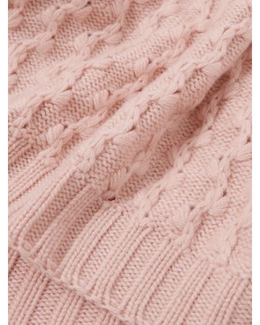Loro Piana Pink Valle Schal Aus Kaschmir