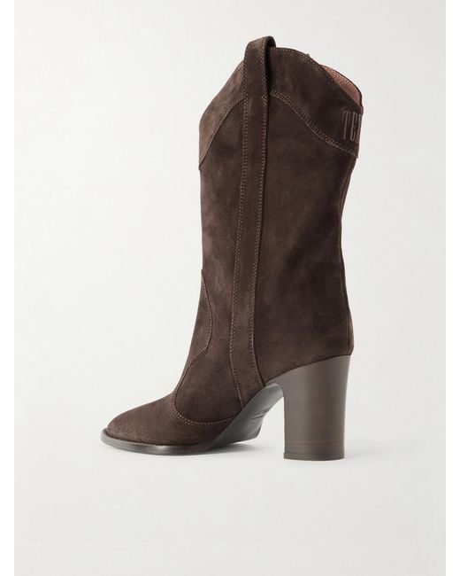 Paris Texas Brown Lavinia Suede Knee-Boots