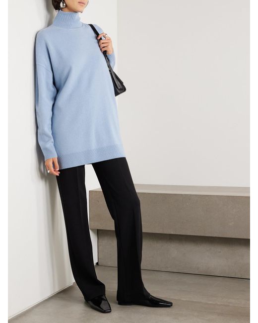 Leset Blue Zoe Strickpullover Mit Stehkragen