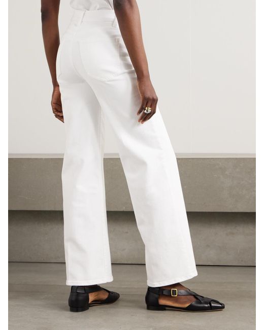 FRAME White Le Slim Palazzo High-Rise Wide-Leg Jeans