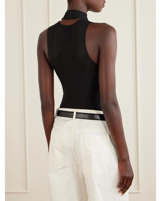 Wardrobe NYC Blue Mesh Bodysuit