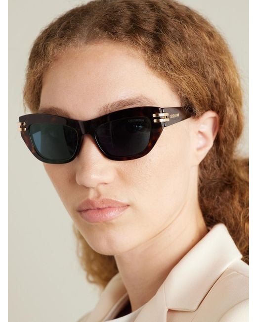 Dior Blue Cdior B2U Cat-Eye Tortoiseshell Acetate Sunglasses