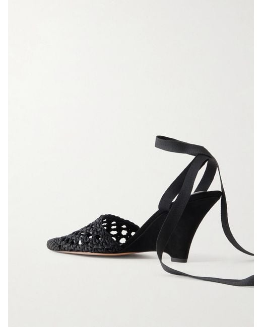 Jacquemus Black The H Leather Wedge Pumps