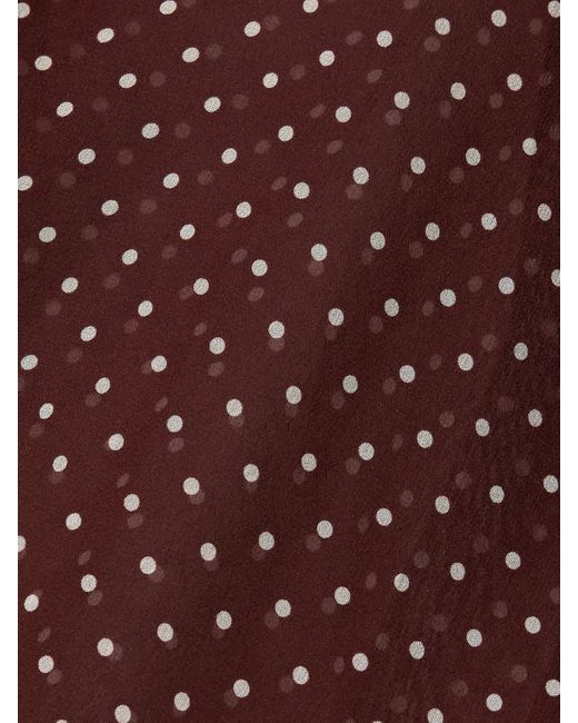 Nili Lotan Purple Alla Neckholder-Tanktop Aus Seidenchiffon Mit Polka-Dots
