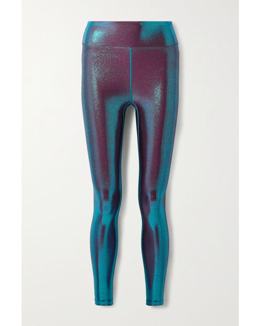 Heroine Sport Marvel Iridescent Stretch Leggings in Blue | Lyst UK
