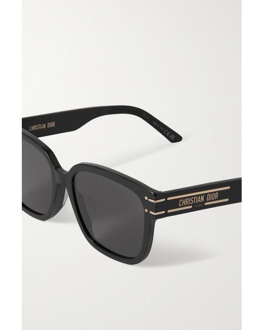CD Icon S1I • Black Square Sunglasses – Dior Couture UAE