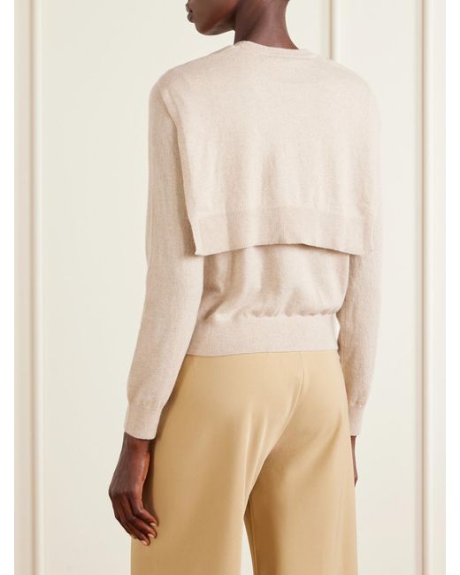 arch4 Natural Eldergrove Tie-Detailed Cashmere Sweater