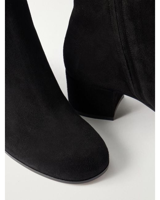 Gianvito Rossi Black Joelle 45 Suede Ankle Boots