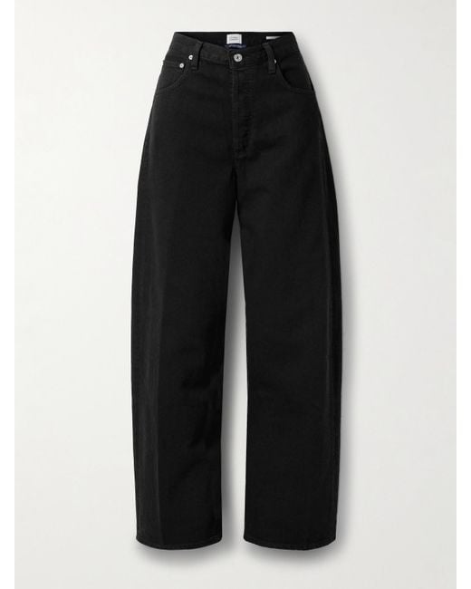 Citizens of Humanity Black Ayla Baggy Mid-Rise Jeans