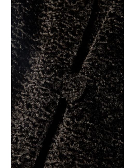 Bode Black Fitchberg Faux Shearling Jacket