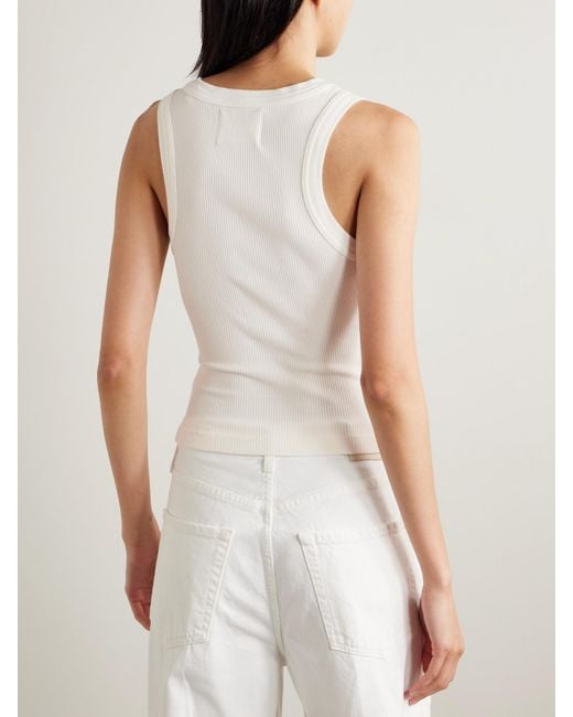 Citizens of Humanity Natural Caralyn Ribbed Jersey Tank