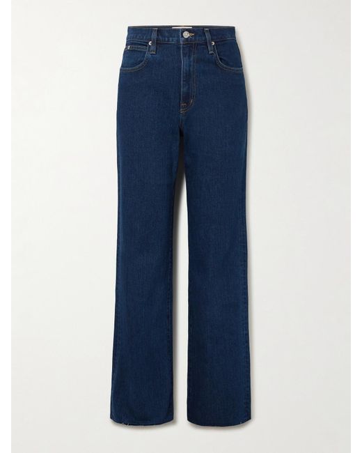 SLVRLAKE Denim Blue Grace Hoch Sitzende Jeans Mit Weitem Bein