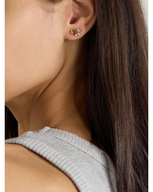 Puces D'Oreilles En Or 14 Carats (585/1000) Et Diamants Buddy STONE AND STRAND en coloris Natural