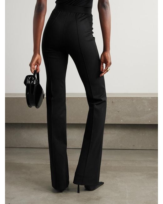 Wardrobe NYC Black Rhw Ponte Flared Pants