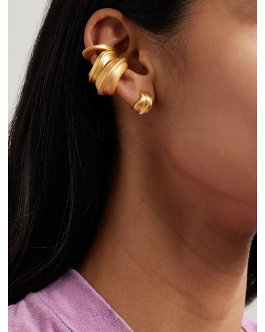 Completedworks Natural Set Of Three-Plated Ear Cuffs
