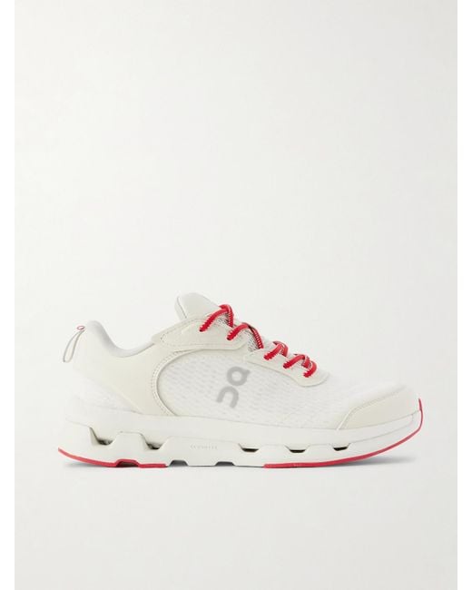 On Shoes White Zendaya Cloudze Mo Sneakers Aus Recyceltem Mesh Mit Gummibesätzen