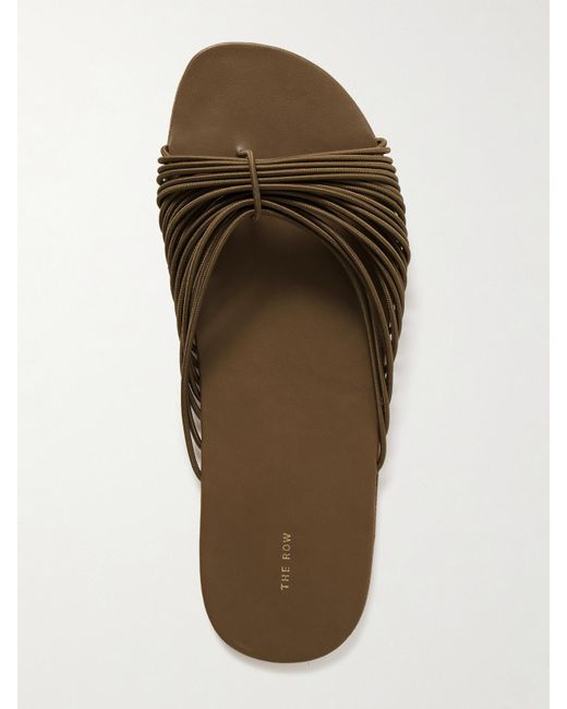 The Row Green Sara Cord Slides