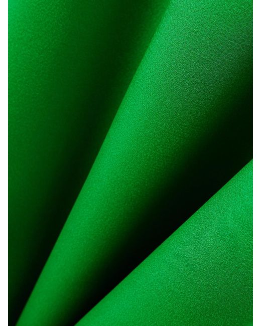 Tom Ford Green Oversized Open-Back Satin-Crepe Gown