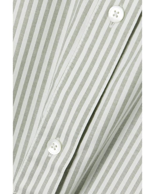 Totême White Striped Cotton-Poplin Shirt