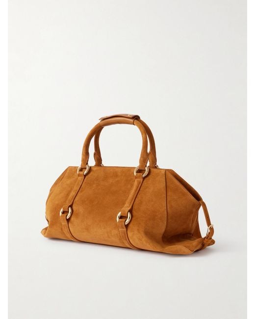 Sac Porté Épaule En Daim Farringdon Medium Alexander McQueen en coloris Brown