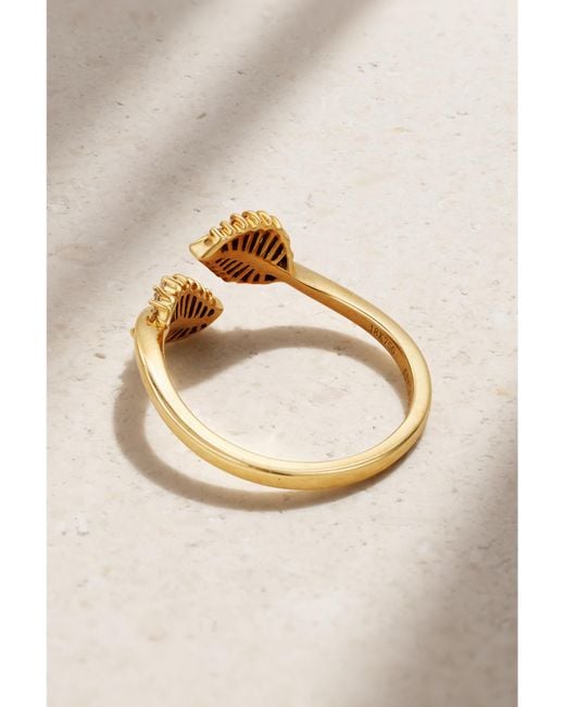 Anita Ko Natural Small Palm Leaf 18-Karat Diamond Ring