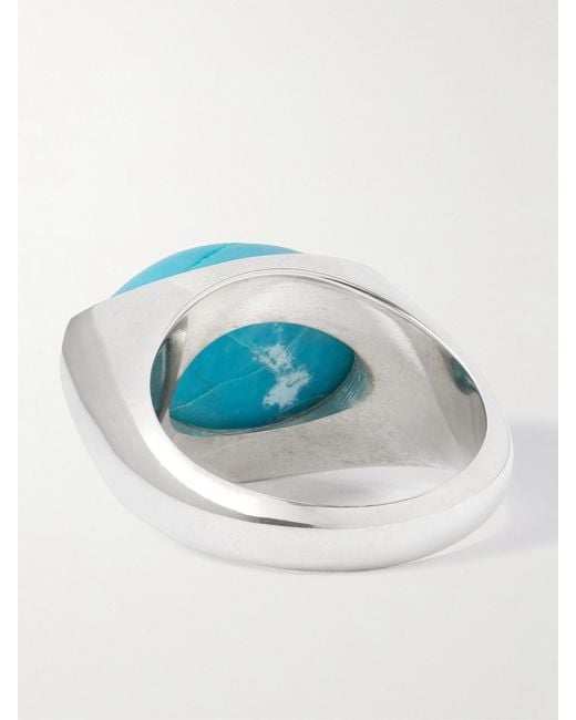 Loren Stewart Blue Orb Sterling And Ring