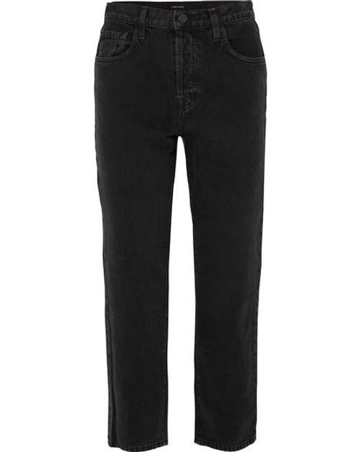 High-rise Cropped Straight-leg Jeans 