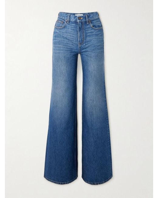 Chloé Blue High-Rise Wide-Leg Jeans