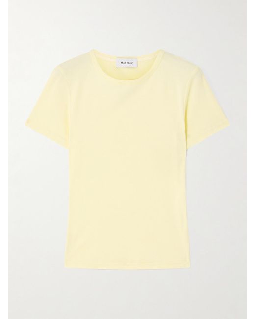 Matteau Yellow Baby Cotton-Jersey T-Shirt