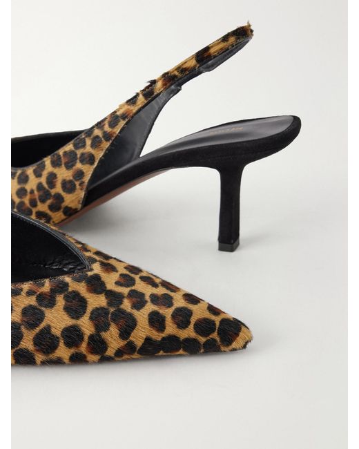 Neous White Moriah 65 Leopard-Print Calf Hair Pumps