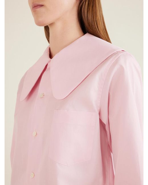 Comme des Garçons Pink Cotton-Poplin Shirt