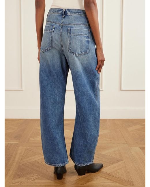 Nili Lotan Blue Tribeca Cotton-Blend Jeans
