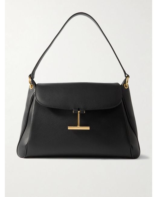 Tom Ford Black Tara Leather Shoulder Bag