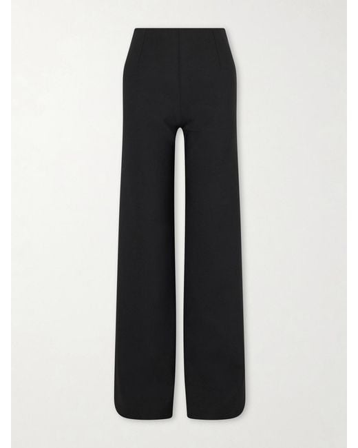 Gucci Black Wool-Blend Straight-Leg Pants