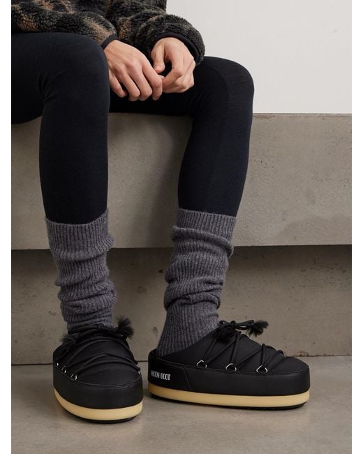 Moon Boot Blue Evx Shell Mules