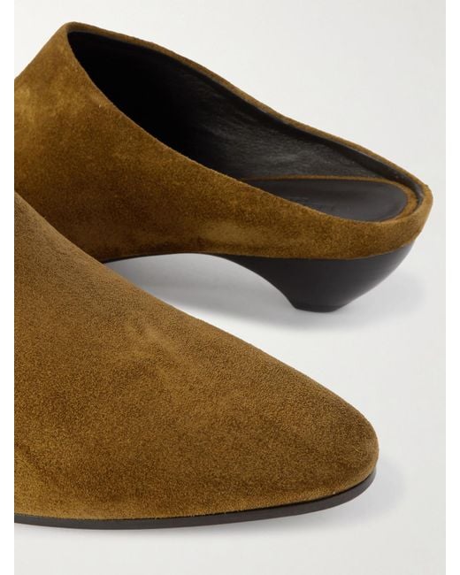 Le Monde Beryl Brown Allegra Suede Mules