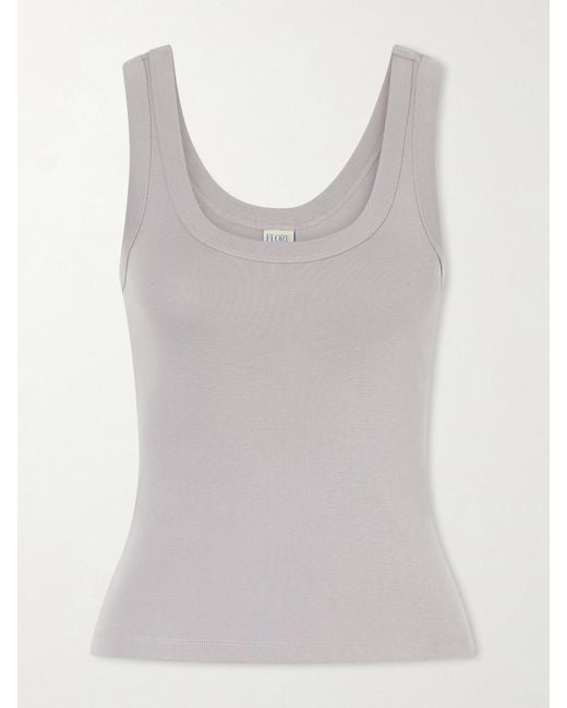 Flore Flore Gray Hillie Organic Cotton-Jersey Tank