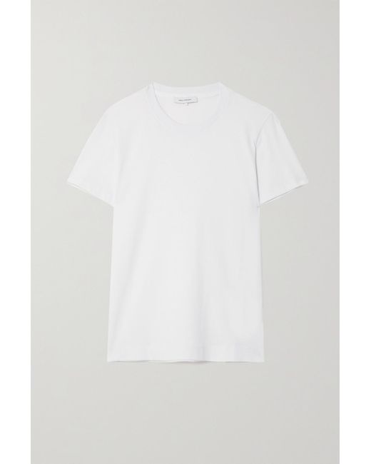 NINETY PERCENT White + Net Sustain Drew Organic Cotton-jersey T-shirt