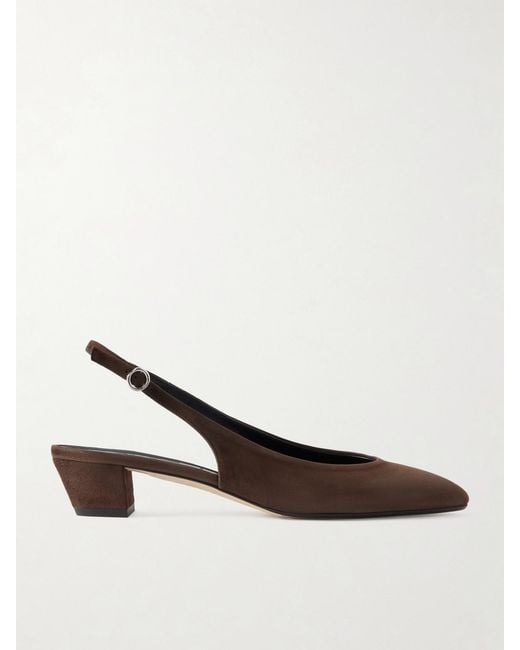 Aeyde Natural Celeste Suede Pumps