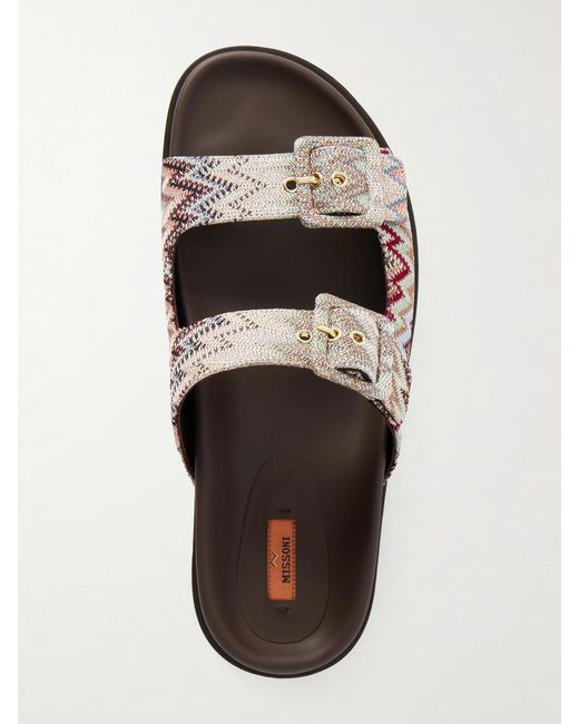 Missoni Multicolor Clea Striped Woven Sandals