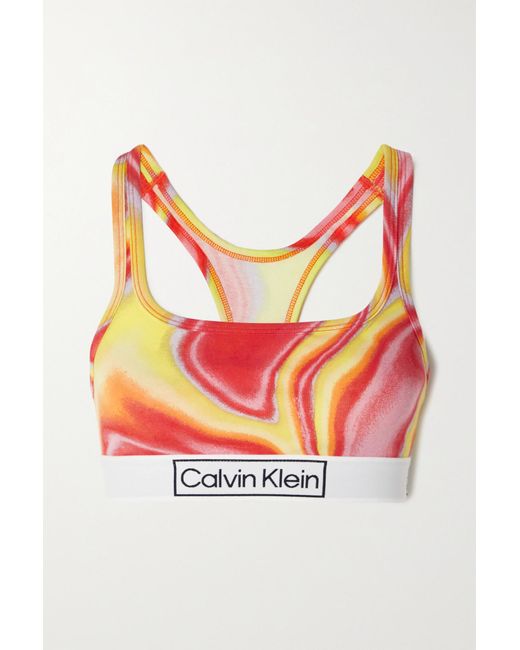 Calvin Klein Reimagined Heritage Pride Printed Stretchcotton Jersey