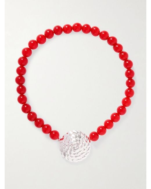 Julietta Red Kette Aus Harz Mit Silberfarbenem Detail