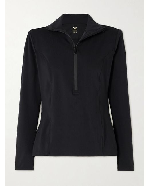 Goldbergh Black Odette Stretch Recycled-Jersey Base Layer