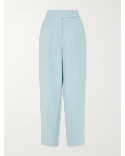 Joseph Blue Aix Twill Straight-Leg Pants