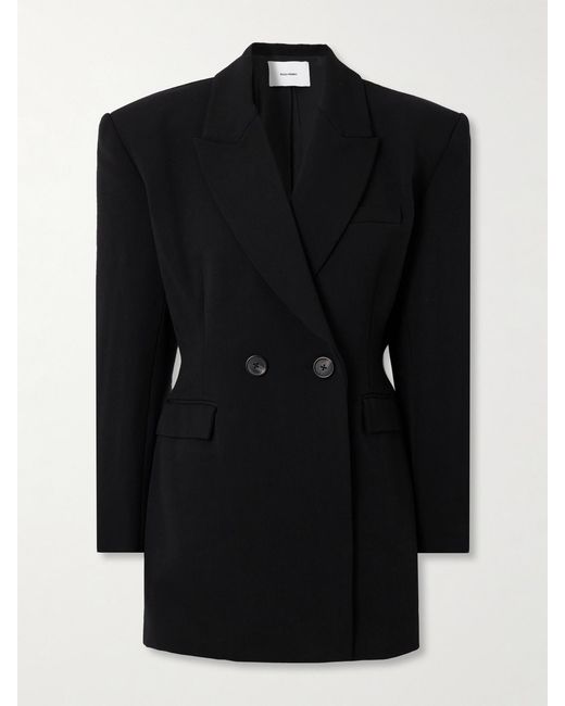 Alex Perry Black Wool-Blend Blazer