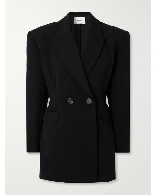 Alex Perry Black Wool-Blend Blazer